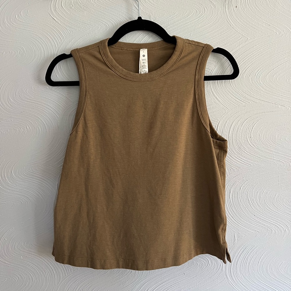 Lululemon Green Athletic Tank Top